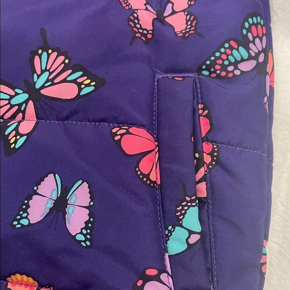 The Children's Place Vibrant‎ Butterfly Puffer Jacket Youth 7/8